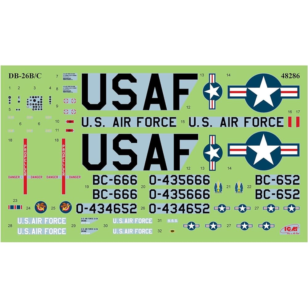 ICM 1/48 US Air Force DB-26B/C w/Q-2 Drone Plastic Model 48286