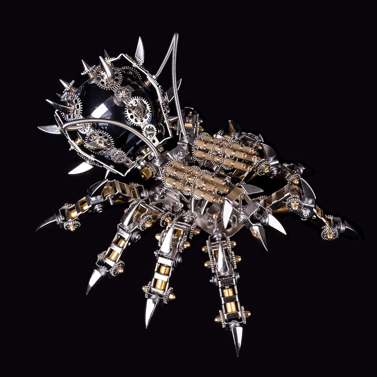 KonHaovF 3D Metal Puzzle Mechanical Tarantula with Speaker Adult Assembly 3D Metal Model with Assembly Tool Kit 3D Metal Puzzle Model Assembly Kit Gift for Boys/Teens Table Ornament