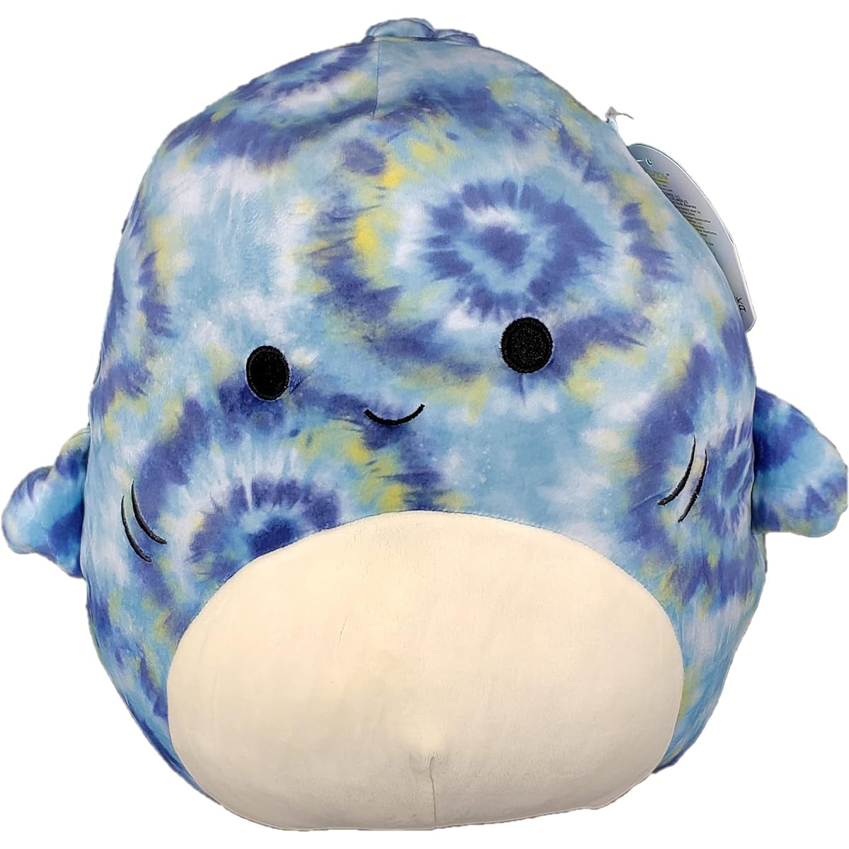 SQUISHMALLOW KellyToys - 8" (20cm) - Blue Tie-Dye Shark - Super Soft Plush Animal Pillow Pal