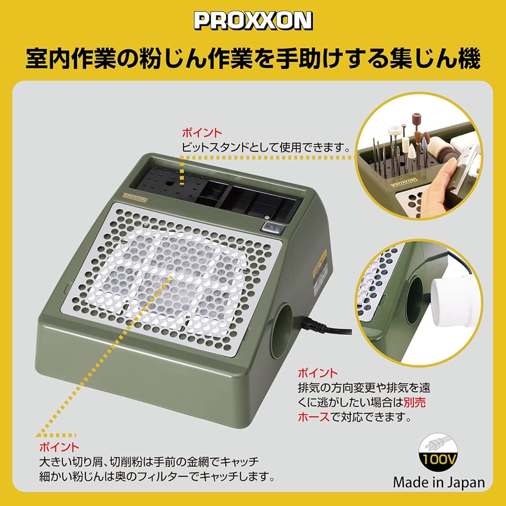 PROXXON Dust Catcher [Dust Collection Table] Collects dust and chips during cutting work No.22700