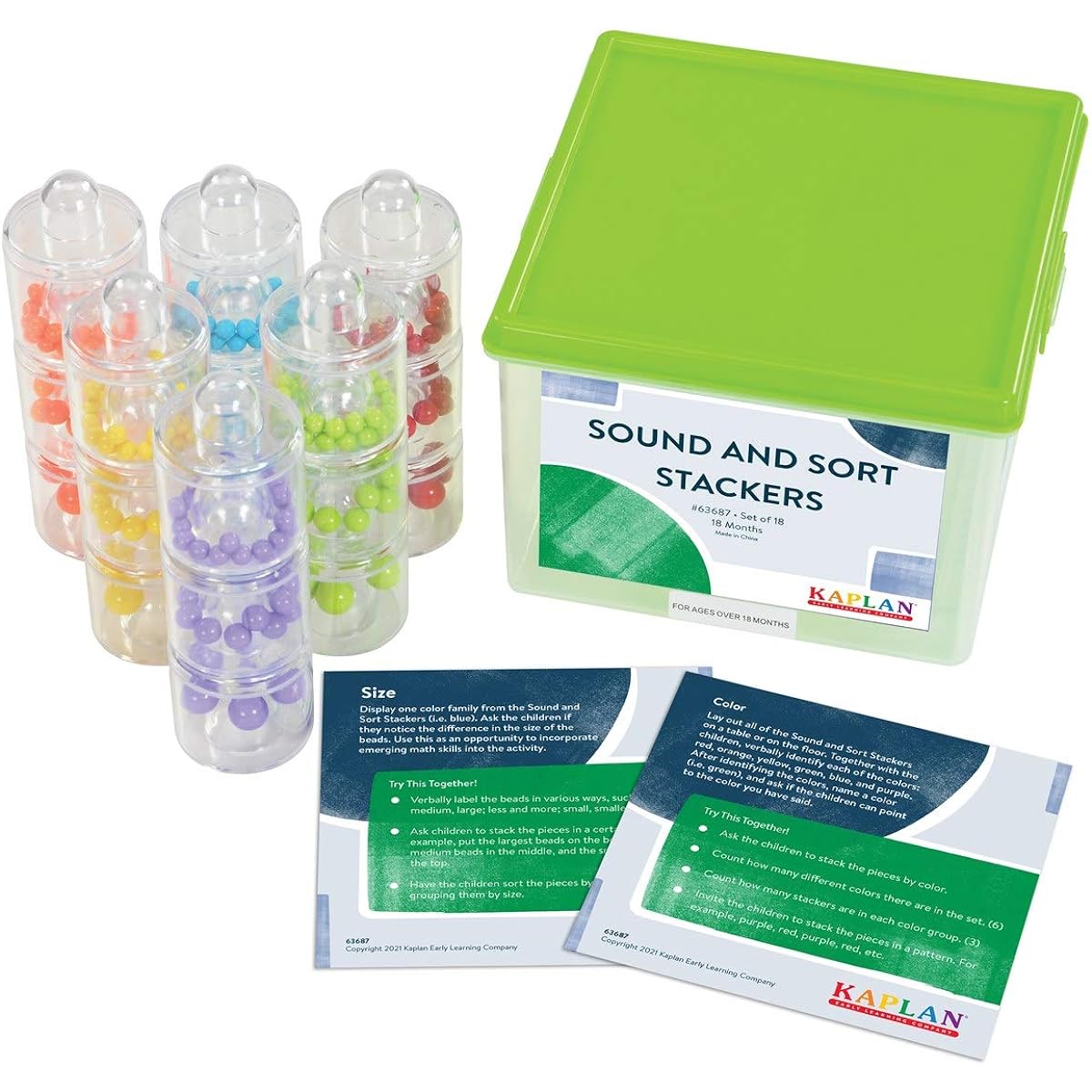 Kaplan Sound and Thought Stacker, Set of 18