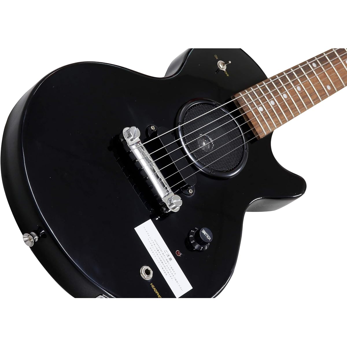 K-GARAGE Mini Guitar with Speaker LP Type SLP-180 Black