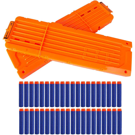 2-Pack 18-Dart Quick Reload Clip and 40-Dart Refill Packs for Nerf N-Strike Elite Series