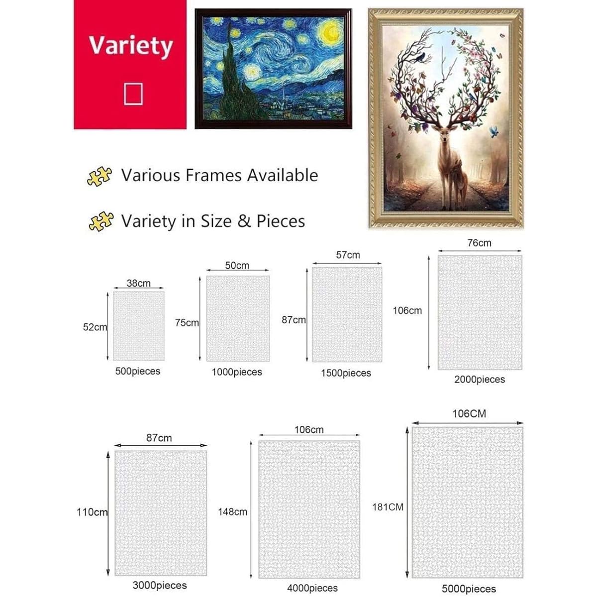 Wooden Jigsaw Puzzle 5000 Pieces - Adults Kids Toy Game Classic Puzzle Educational Decoration Gift - Like a Red Flower