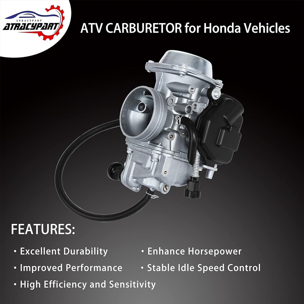 ATRACYPART Carburetor Carb - 2000-2006 Honda Rancher 350 TRX350 TRX350FE/FM/TE/TM - 2002 2003 2004 Foreman TRX450FE/FM 1997-2004 TRX400FW