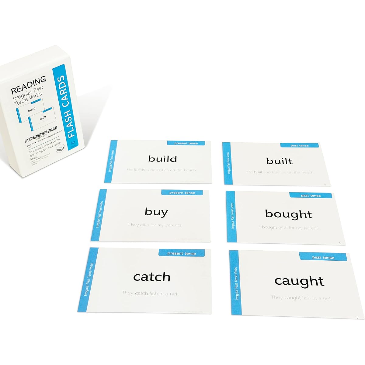 50 Irregular Past Tense Verb Flashcards