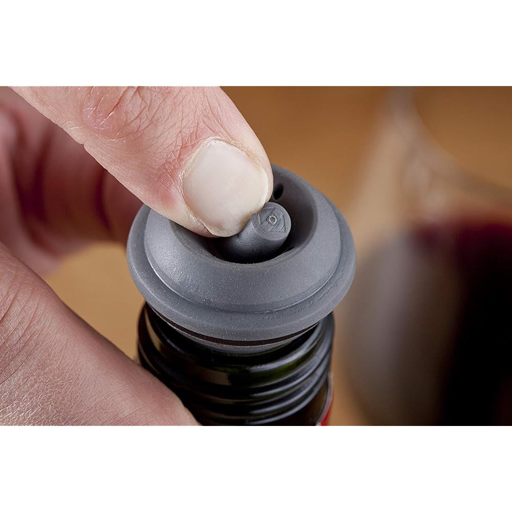 [Regular Imported Product] vacu vin stainless steel set (2 stoppers, 2 servers included)