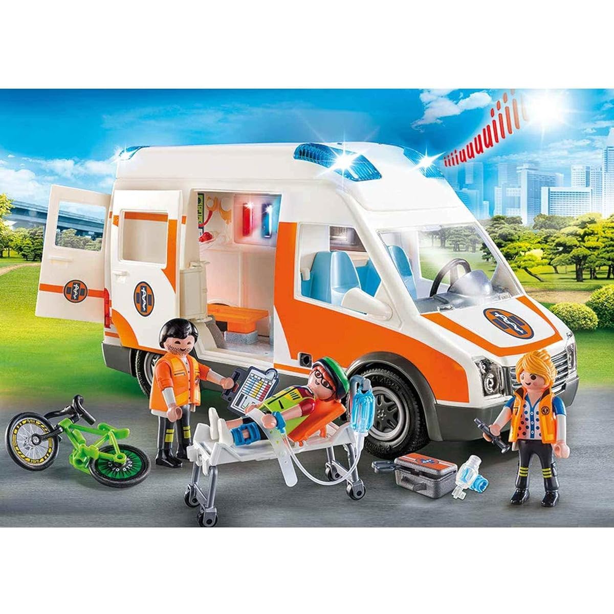 Playmobil 70049 City Life Ambulance with Light and Sound Multi-Coloured