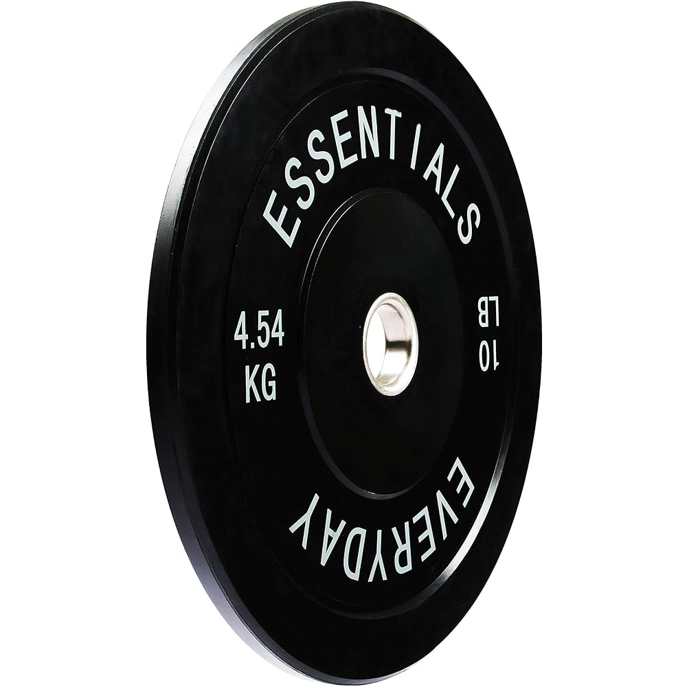Balance From Weight Plate Everyday Essentials Color Coded Olympic Bumper Plate W Steel Hub Black [Regular Japanese Import Product] BLK-BP