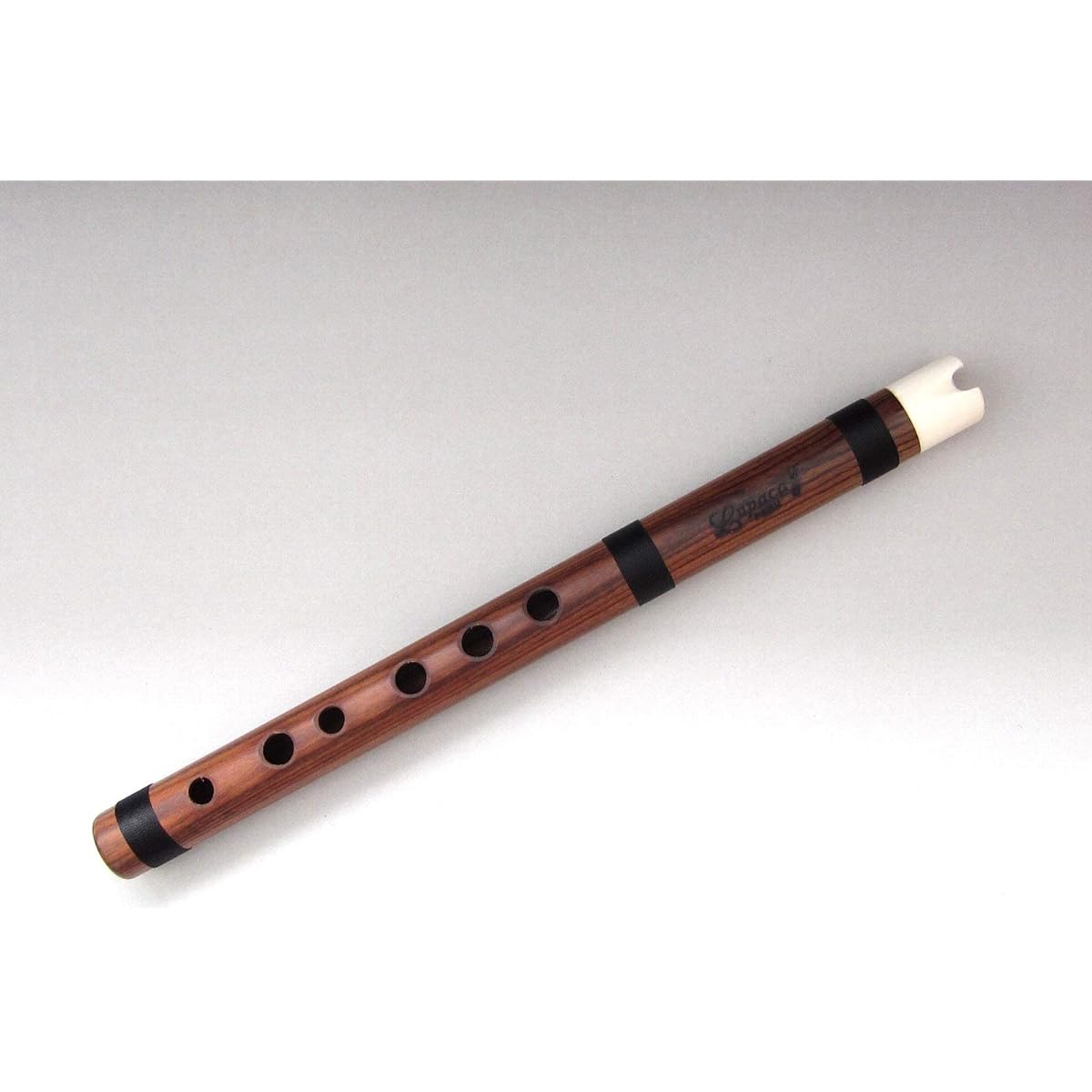 [LUPACA QUENA JACARANDA BONE MOUTHPIECE] LUPACA's professional Qena G pipe [Jacaranda material] [Cow bone mouthpiece] Comes with a special case Material is Jacaranda size indicated (Condition column)