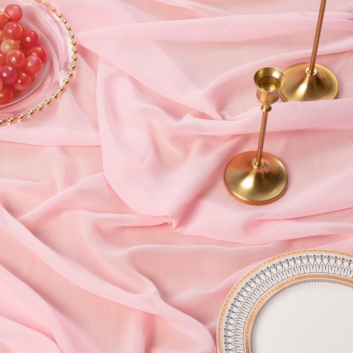 Beautiful table runner (pink 120 inches)