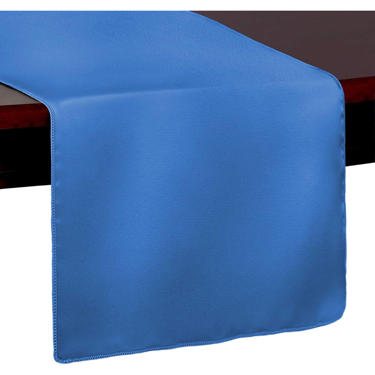 Ultimate Textile Satin 14 x 72-inch Table Runner Duchess 10 Pack, Blue, 10P3-14X72-710