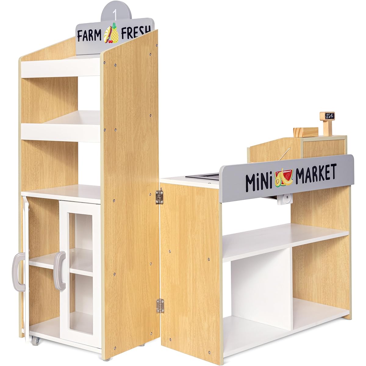 The Milliard Mini Market Grocery Store Pretend Play Grocery Store for Kids Ages 3+ STEM Toys for Kids