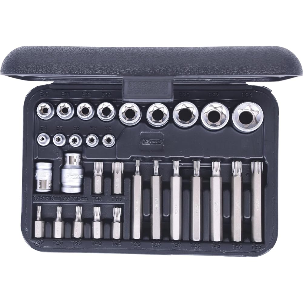 KS TOOLS TX Socket and bit set 30 pcs 911.4301-1