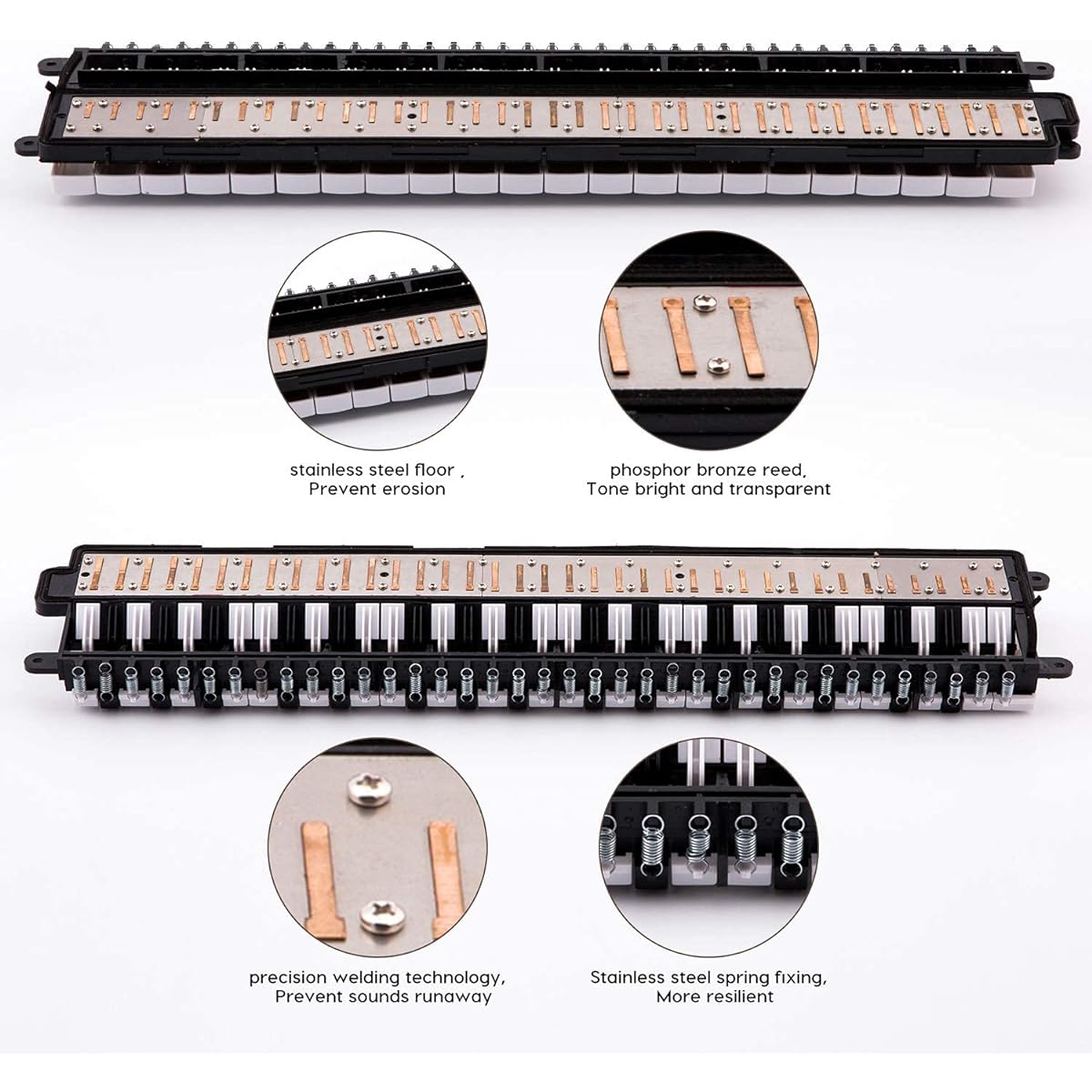 Technobuyers JDR 37 Key Melodica Beginner Tube Mouthpiece Air Piano Keyboard Musical Instrument with Carry Bag Black