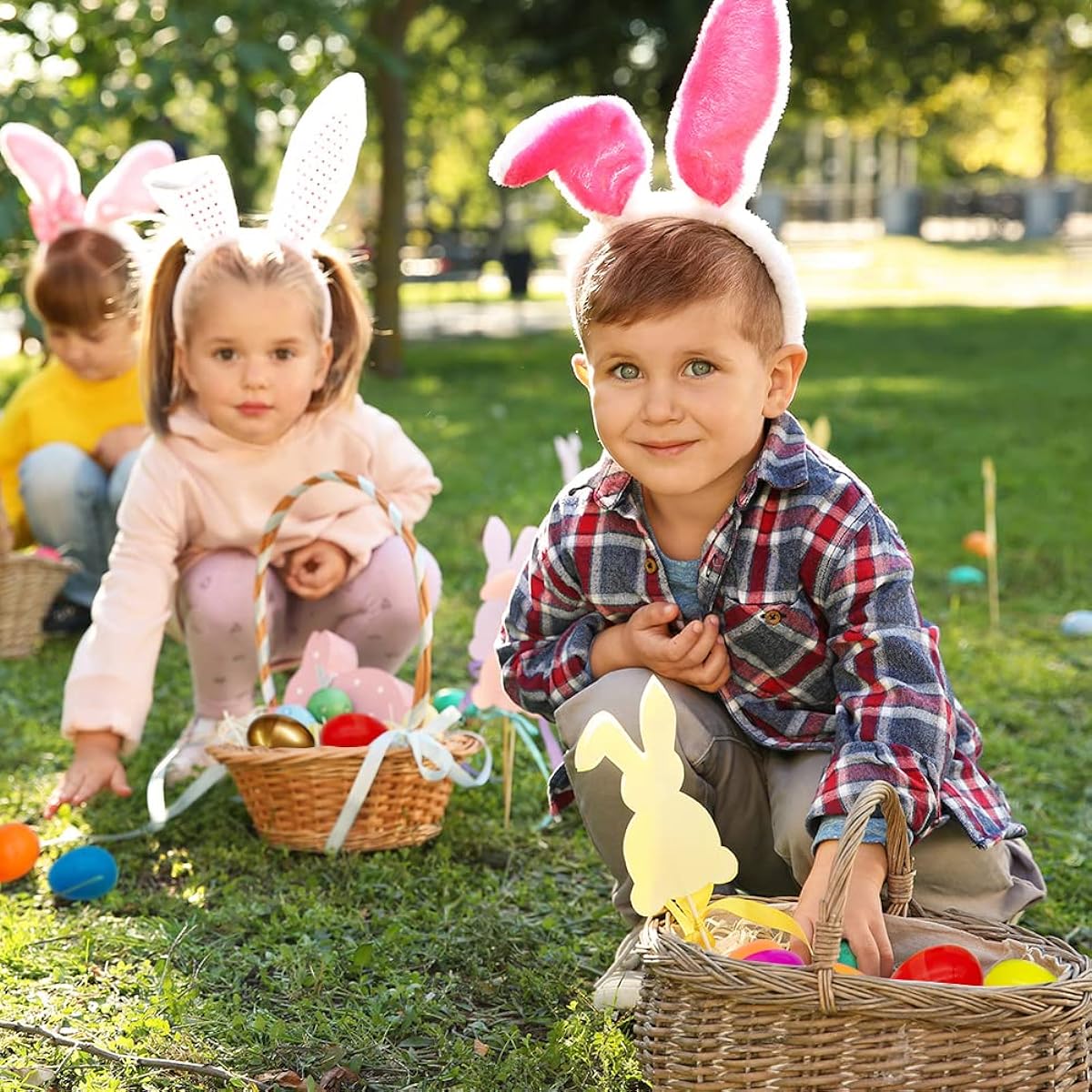 DINESIL 120pcs Easter Eggs, 12pcs Golden Eggs, Colorful Plastic Easter Eggs, Easter Eggs for Filling with Special Treats, Easter Theme Party Favors, Easter Egg Hunt, Classroom Prize Supplies