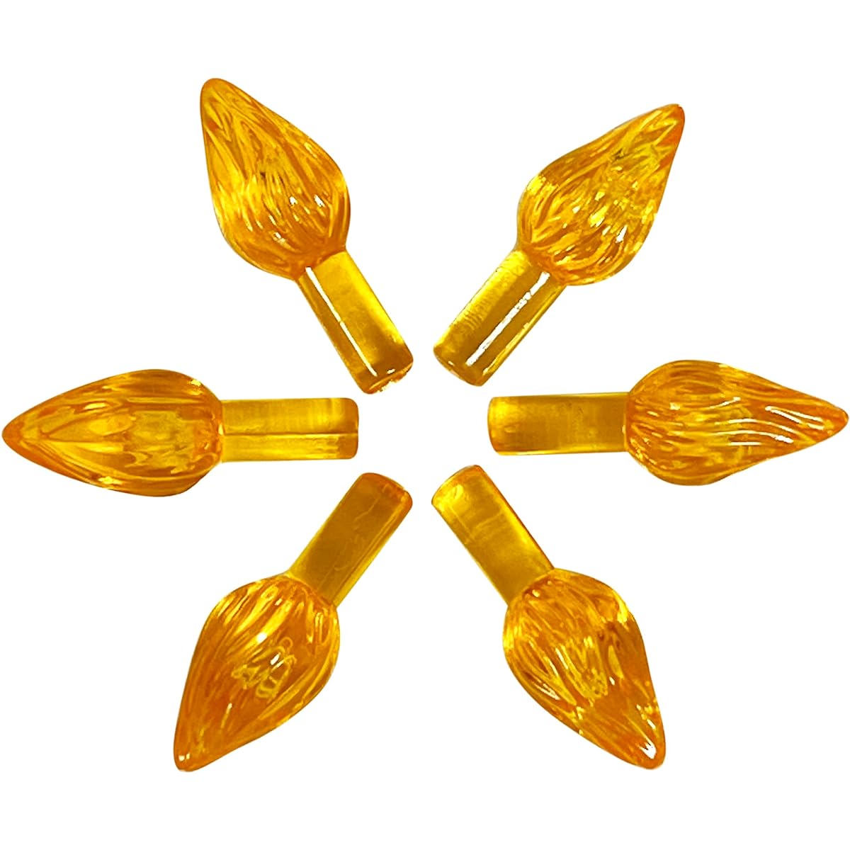 National Artcraft Medium Twist Style Ceramic Christmas Tree Lights - Gold (144 Pieces)