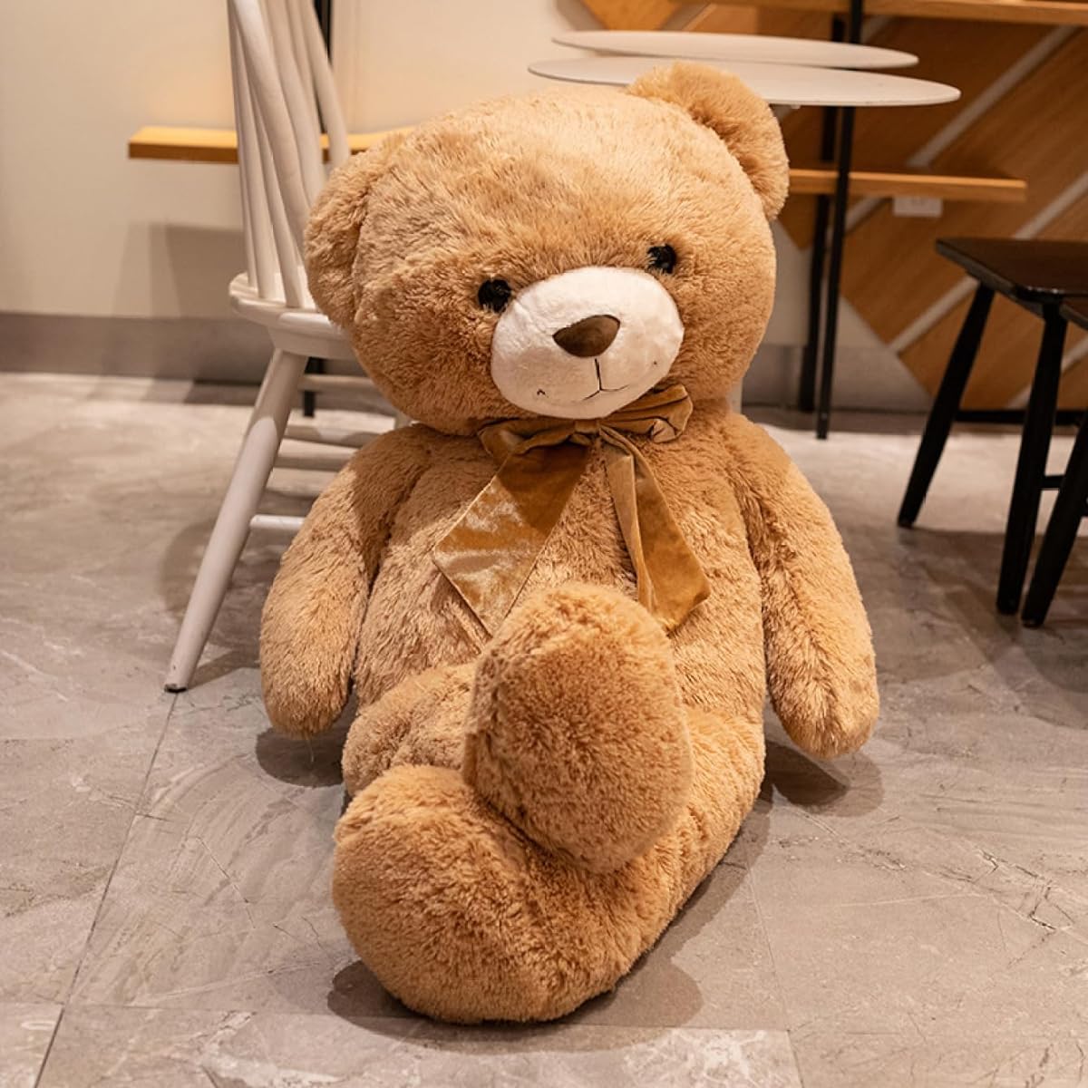 mas, extra large, animal, stuffed animal, hug pillow, birthday present, interior, bear, 140cm, bear sewn wrapping, ornament, store decoration, cute bear, bear, animal, large, stuffed animal, celebration, fluffy, comfortable sleep, brown, birthday present