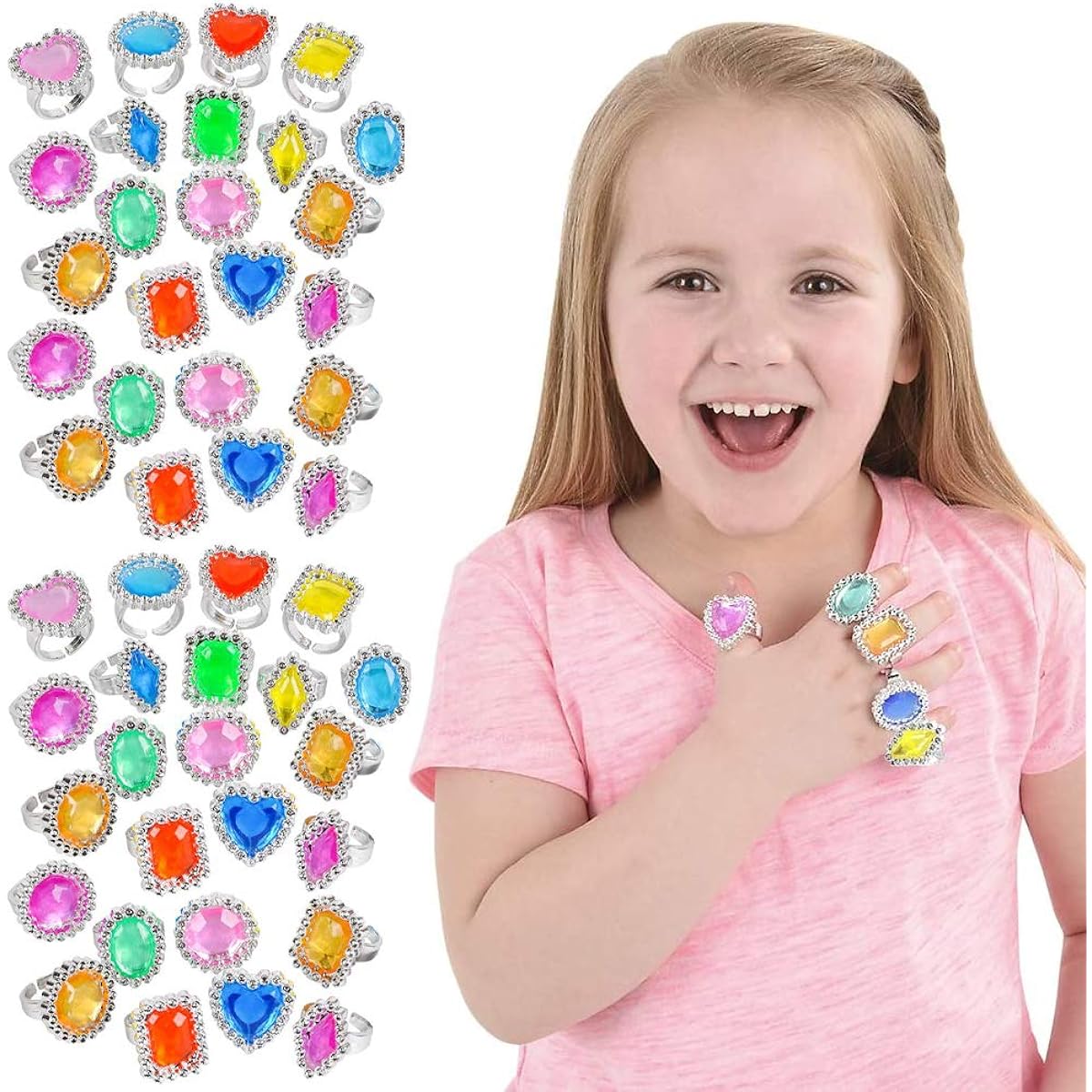 The Dreidel Company Plastic Jewel Ring 1"