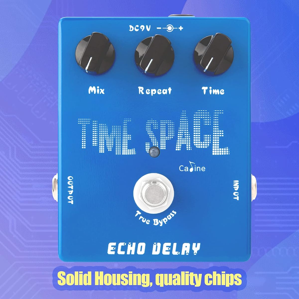 Caline CP-17 Delay Pedal Echo Digital Effects Pedal with Aluminum Alloy Housing