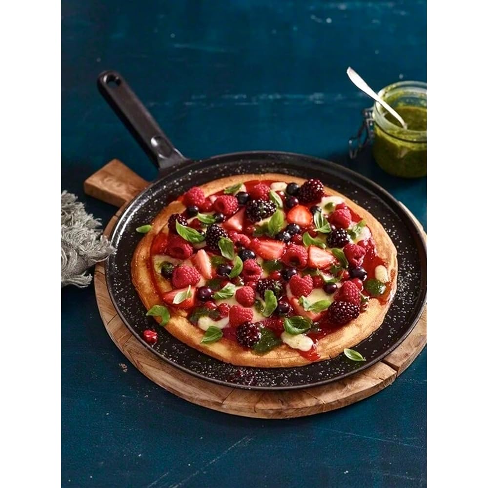 staub "Crepe Pan Black 28cm" Frying Pan IH Compatible [Authorized Japanese Product] Pan 40509-525