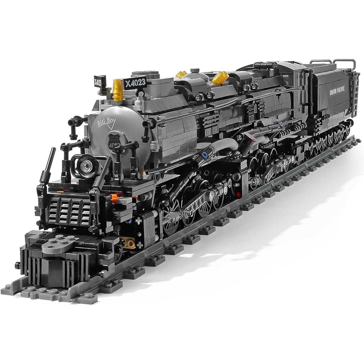 Beberlu Steam Locomotive Building Toy, Large Steam Locomotive Model Display Kit with Train Track Building Blocks for Adults and Teens, Birthday Gifts, Home Decoration (1608 Pieces)