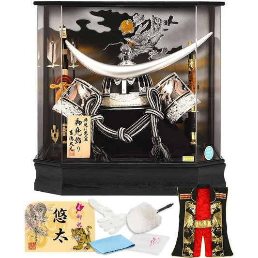 May Doll Yoshitoku Date Masamune Helmet Wearing Case Decoration Crescent Date Helmet No. 25 h265-yscp-537299