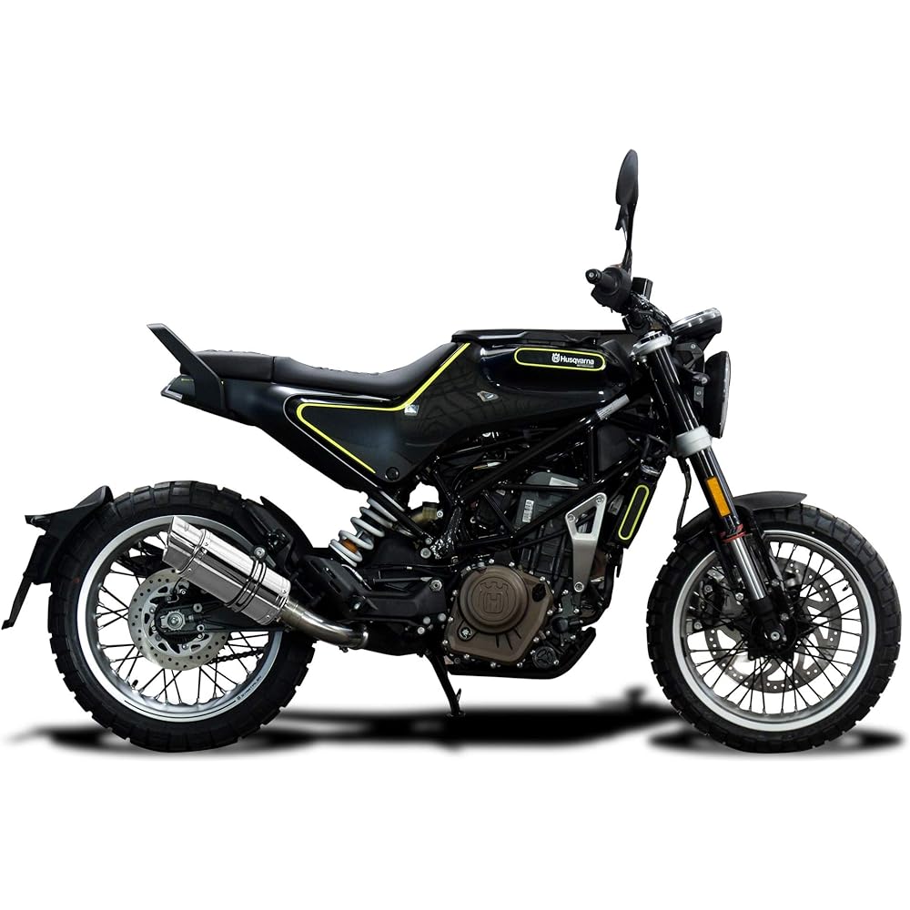 DELKEVIC Slip-on Stainless Steel Muffler for HUSQVARNA VITPILEN 401/SVARTPILEN 401 2018 200mm KIT02JG