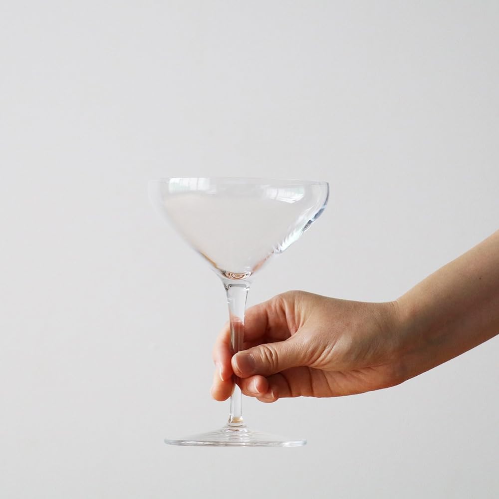 Adelia Luigi Bormioli Cocktail Glass Clear 300ml SON.hyx Crystalglass Cocktail 300 C315 Set of 6 Made in Italy J-6461