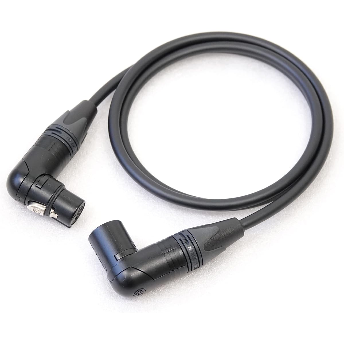 MOGAMI 2534 L-type XLR microphone cable NEUTRIK gold plated (5m, blue)