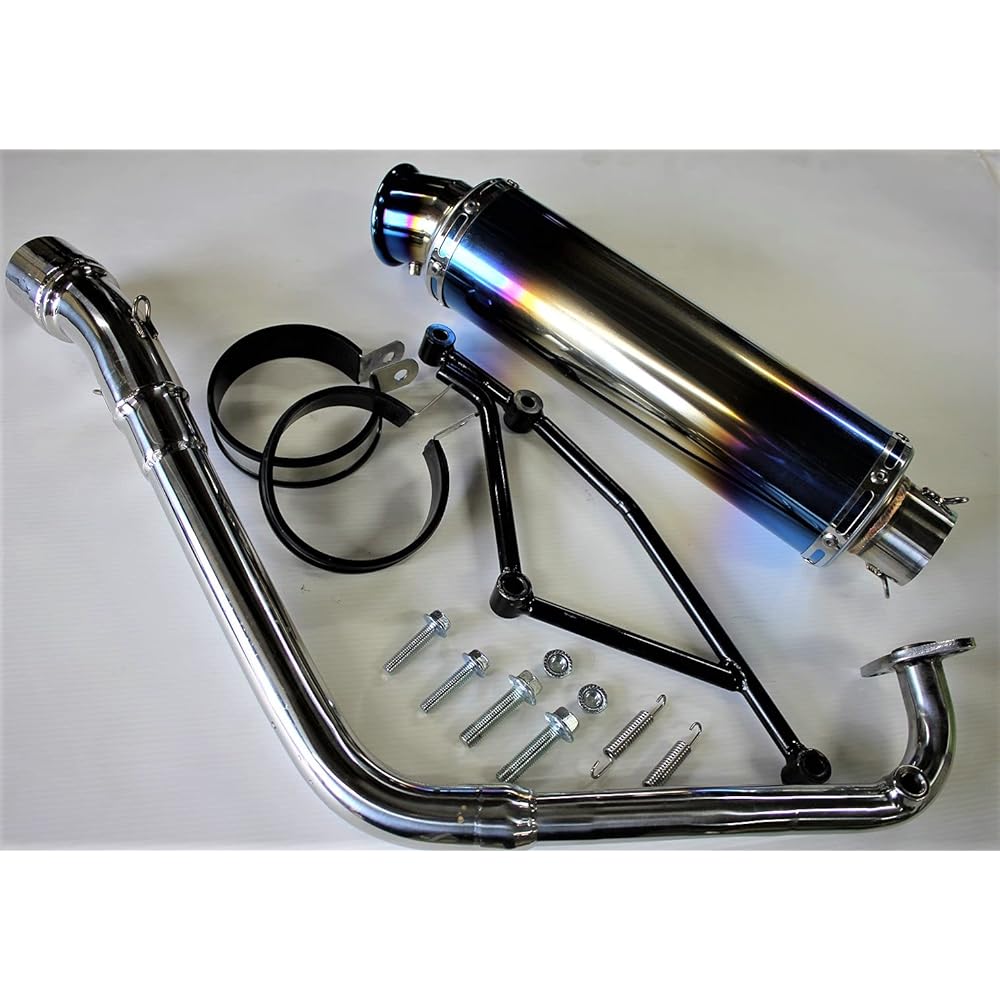PCX125 Motorcycle Muffler 2BJ-JK05 8BJ-JK05 2021~ SSB Stainless Steel Blue Color Muffler Motorcycle Supplies Motorcycle Parts Full Exhaust Custom Parts Dress Up Replacement External Product Honda HMS 201-039