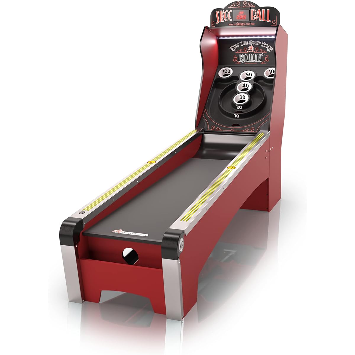 Skee-Ball Arcade Table Machine Game for Your Home Basement Recreation Room - Deluxe Nostalgic Classic Family Fun - Roll & Score Up - Made in the USA