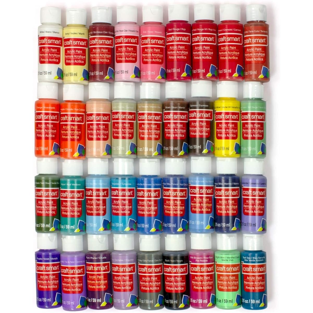 Craft Smart MICHAELS 36-Color Acrylic Paint Value Set