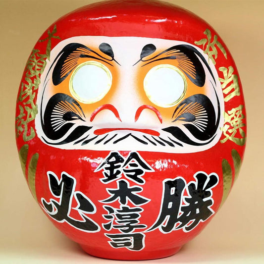 Election goods, election supplies, victory prayer goods, name inscription: Election Daruma doll, height 30cm