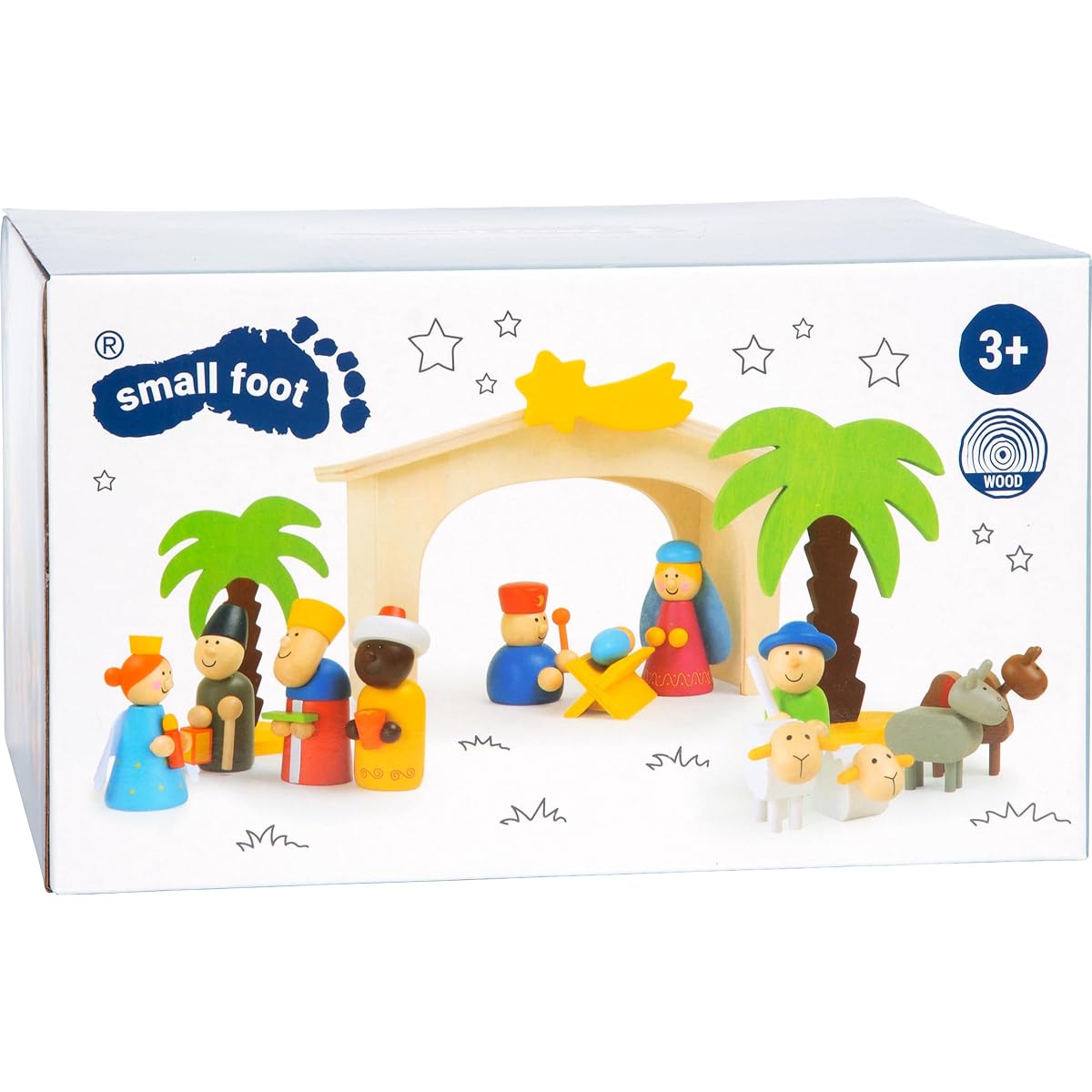 small foot 3945 wooden crib playset
