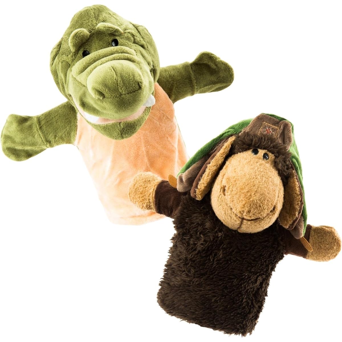 BetterLine Animal Finger Puppets Set of 2 Premium Quality 9.5 Inch Soft Plush Finger Puppets for Kids Perfect for Storytelling, Education, Preschool and Role Play NY6080