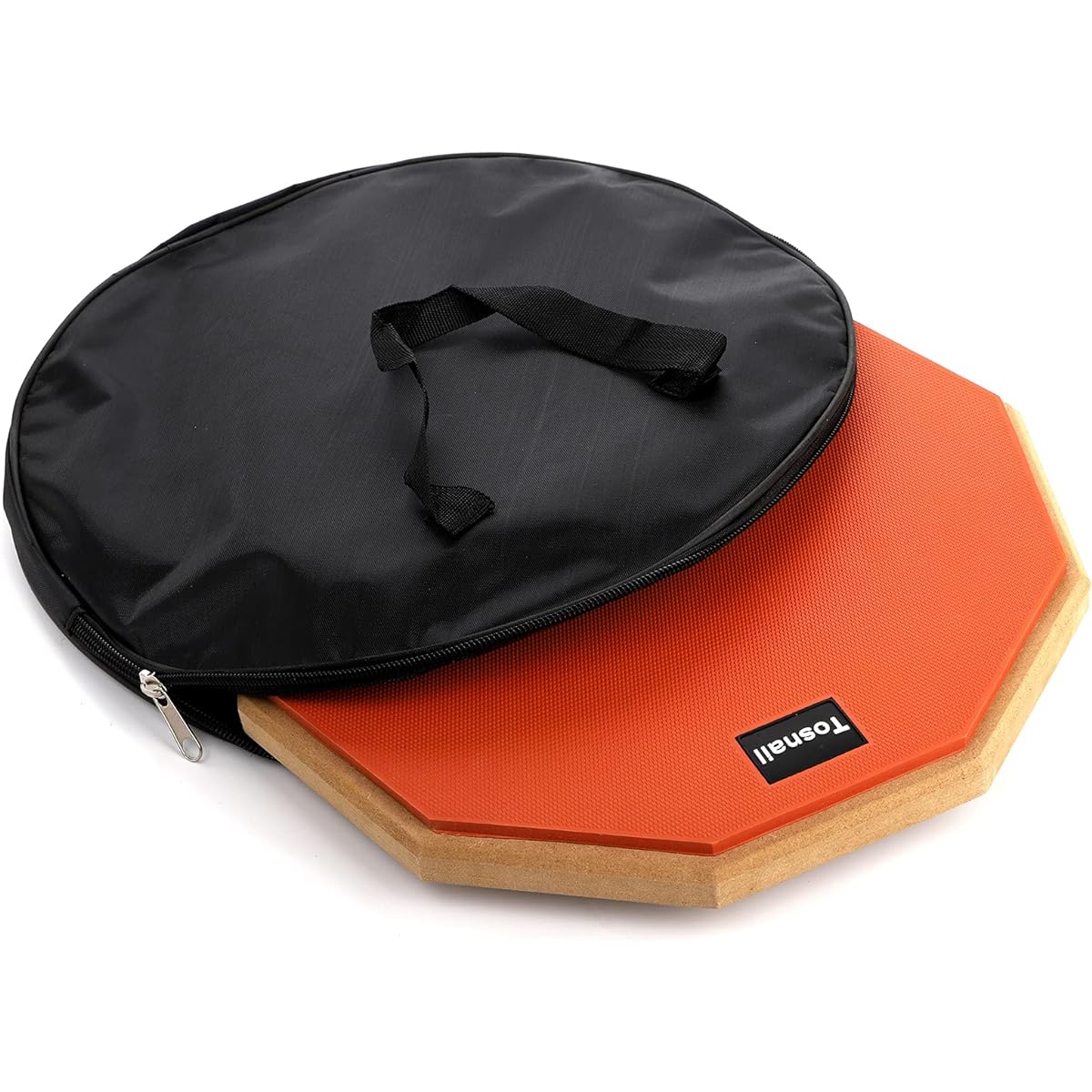 Tosnail 12" Silent Drum Practice Pad with 2 Pairs of Drumsticks and Storage Bag