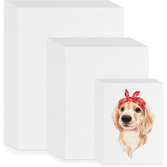 300 Sheets 3 Sizes Watercolor Paper 90lb/160GSM White Cold Press Paper Pack Painting Watercolor Paper for Kids Students Painting Beginners Artists Drawing Sketching 5" x 7" 6" x 9" 9" x 12"