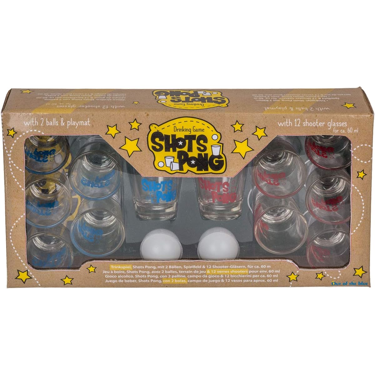 Beer Pong Table Game Glass Shots Set of 15 Drinks Party Supplies