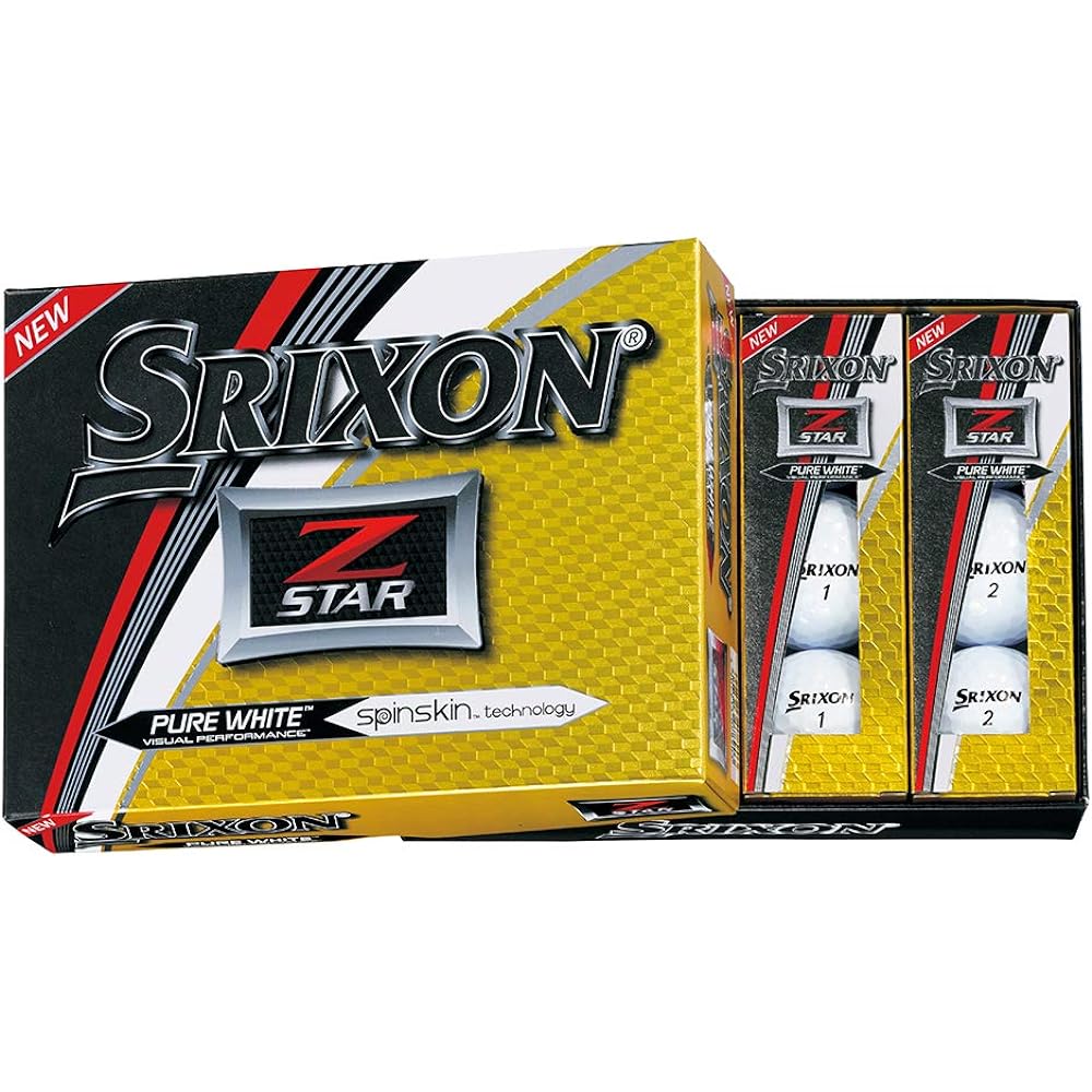 SRIXON Golf Ball Z-Star Z-Star Golf Ball 3-Piece Construction 2017 Model (1 Dozen) Parallel Import White 3-Piece Construction