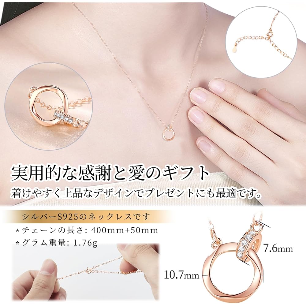 Preserved Flower Jewelry Box Necklace, Women's, Flowers That Will Not Wither + Highest Grade Cubic Zirconia Pendant, Double Ring, 2 in 1, Anniversary, Birthday Present, Girlfriend, Wife, Wedding Gift, Mother's Gift, Popular, Female Friend, Women, Retirem
