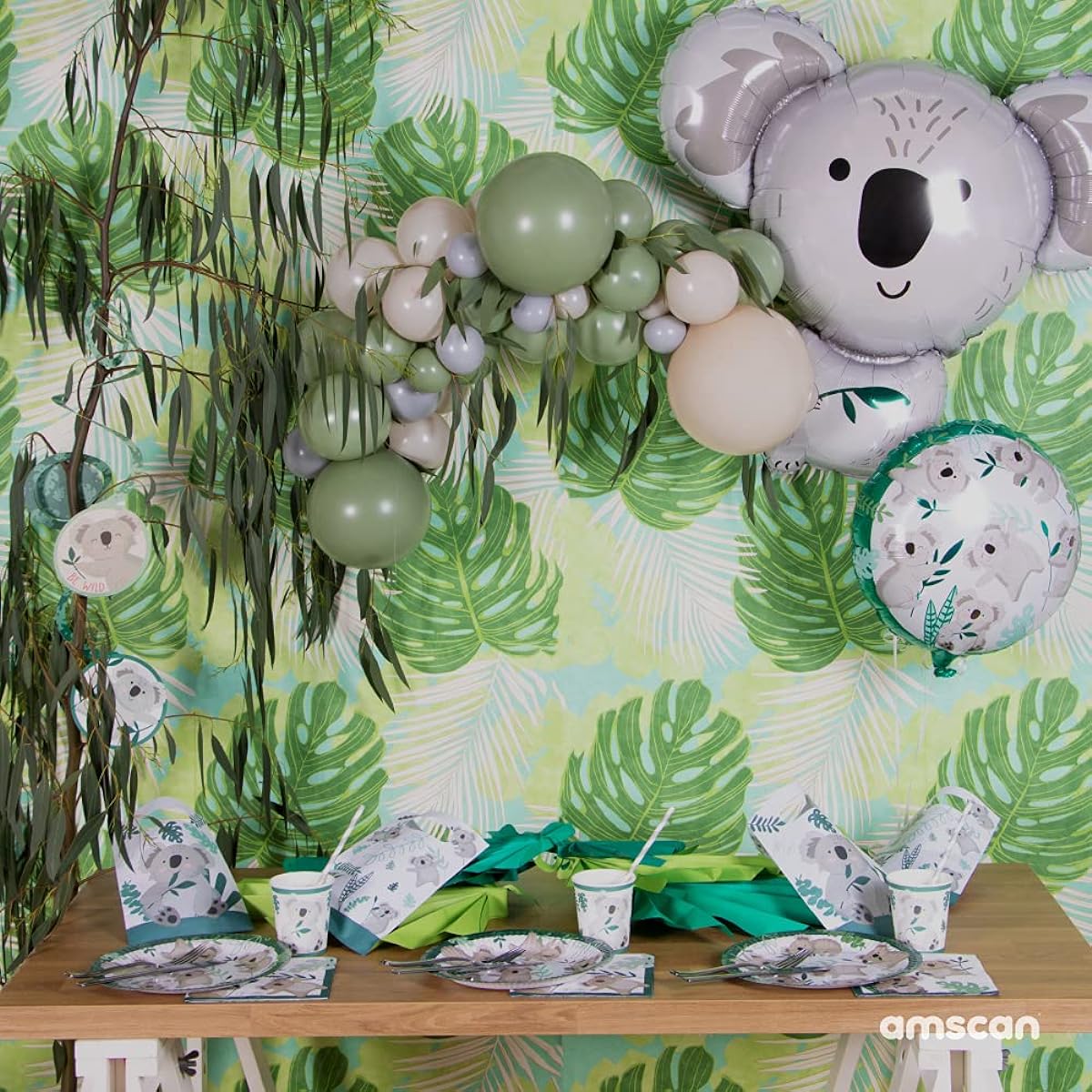 Koala Hanging Swirl Cutout Decorations | 12 Count