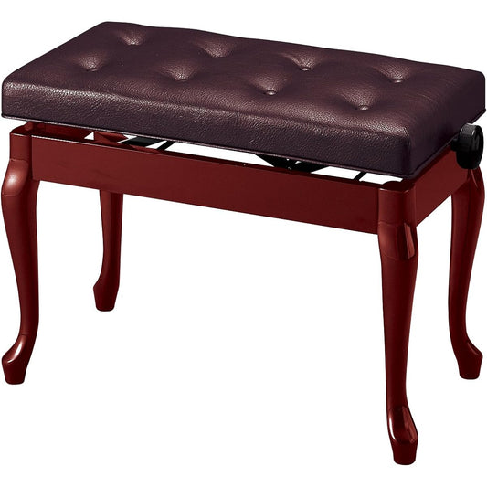 Alps / Made in Japan Piano Chair/Bench (Height Adjustable Cat Leg Type) D-65S/Walnut Semi-Matte