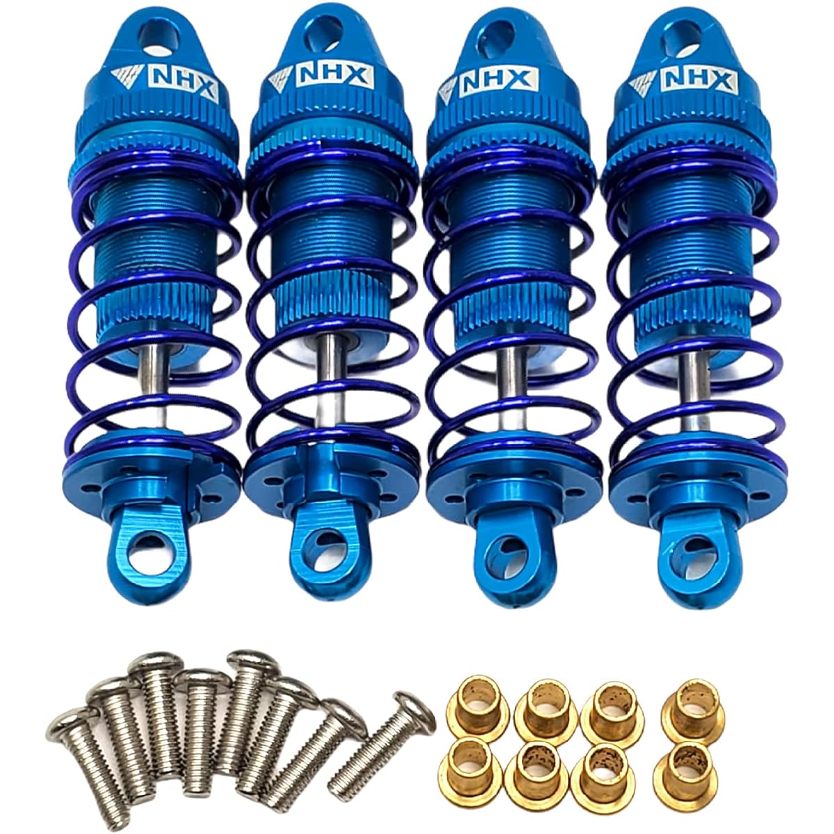 NHX RC Adjustable Aluminum Shocks for 1/10 RC Touring Car Blue 4pcs: 4-TEC / RS4