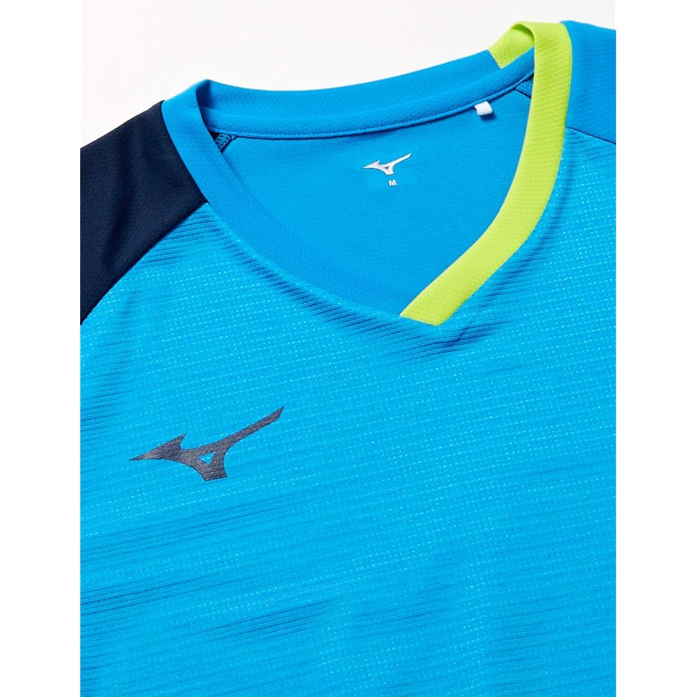 [Mizuno] Table Tennis Wear, Game Shirt, Short Sleeve, Easy to Move, Sweat Absorbent, Quick Drying, Standard JTTA Officially Approved 82JA0003