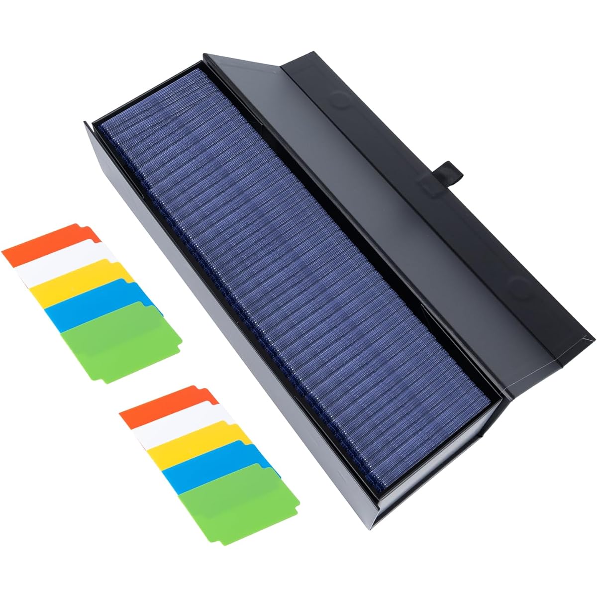 SFSOC Trading Card Storage Box with 10 Dividers Magnetic Top Loader Storage Box Trading Card Holder Top Loader Hobby Box for 900+ Cards or 200 Top Loaders (14.7 x 4.6 x 3.5) Inches