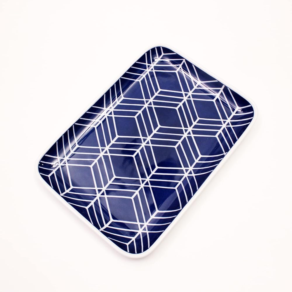Castle Enterprise [Commercial use set] Hasami ware platter geometric pattern 5 pattern set