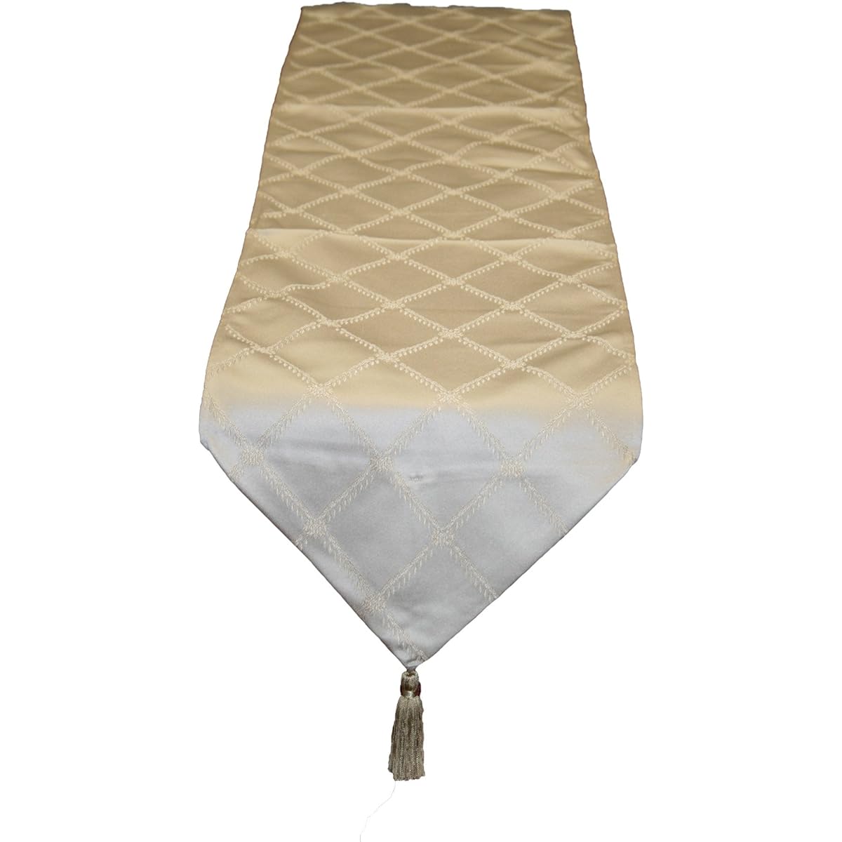 Diamond Damask 13" x 90" Table Runner, Green, DIAMOND DAMSK-H