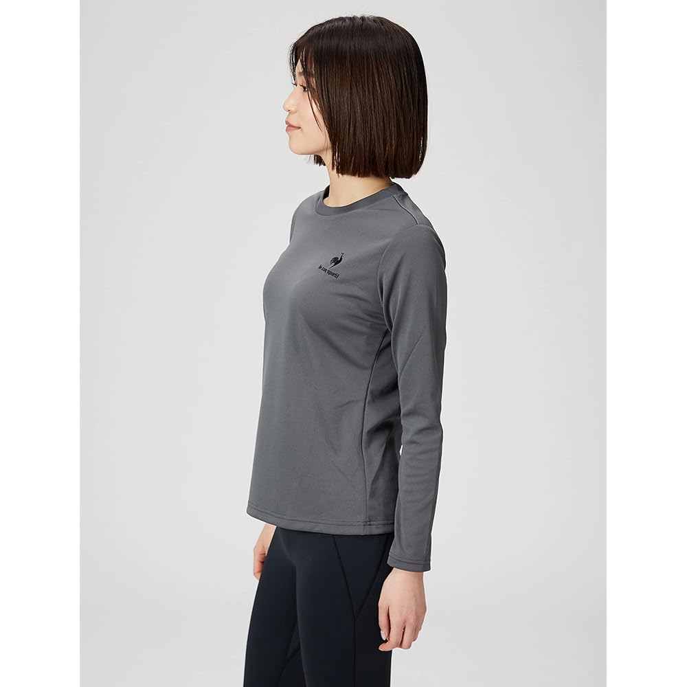 [Le Coq Sportif] Long Sleeve T-Shirt, Sweat Absorbent, Quick Drying, Stretch, One Point Training, Women's, UV Protection, UPF15 Inner