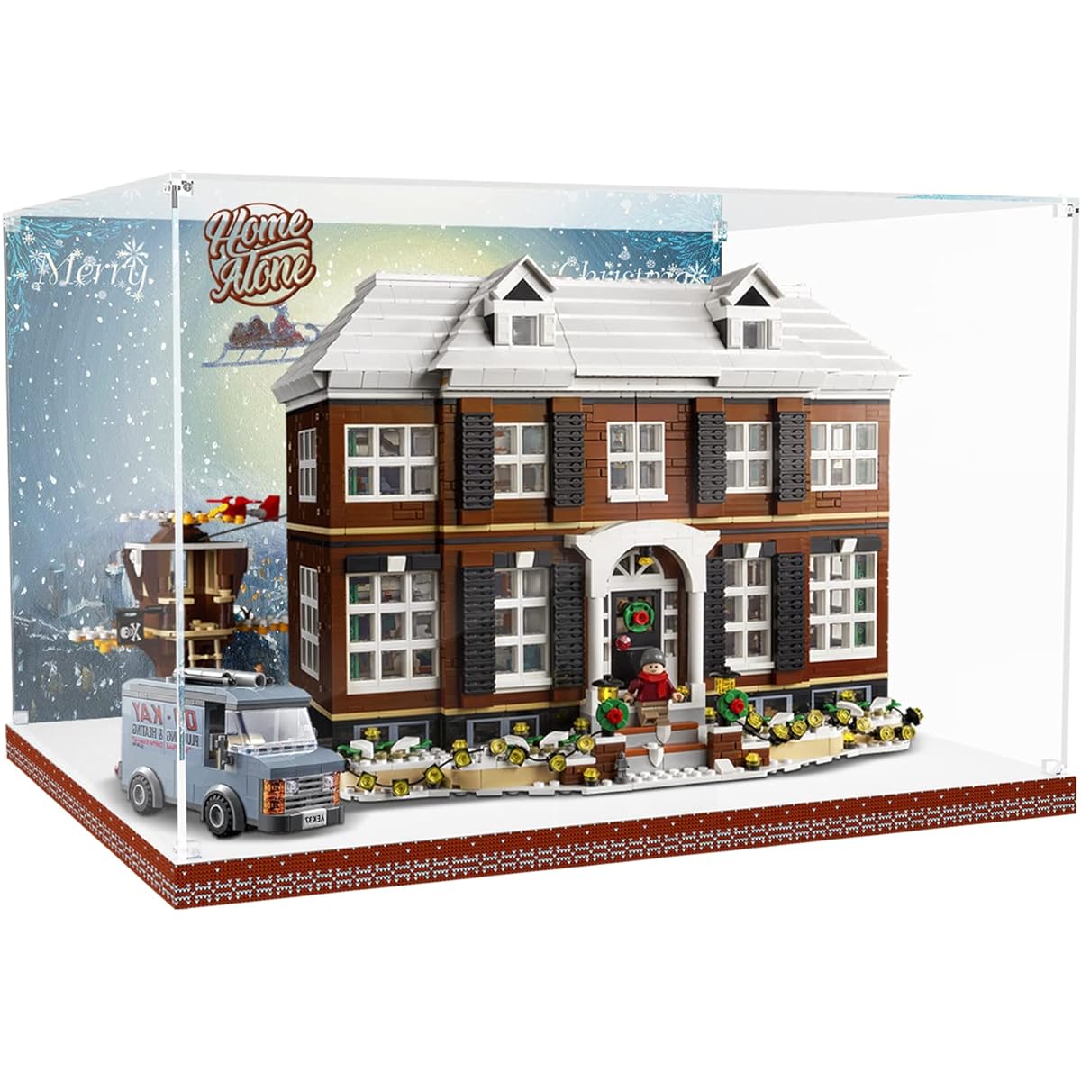 PIPART Acrylic Display Case for Lego 21330 Home Alone, Display Case Only, LEGO Model Not Included